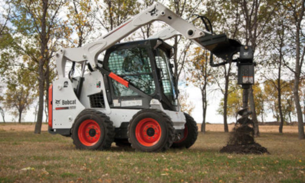 Bobcat Erdbohrer am Kompaktlader Bobcat Erdbohrer am Kompaktlader