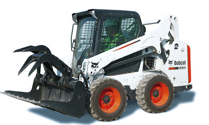 Bobcat S530 mit Greiferschaufel